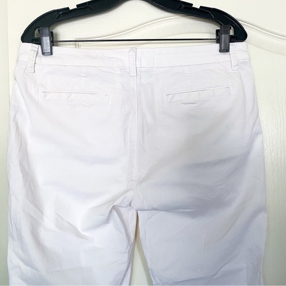 Frank & Eileen Pant Wicklow Chino Twill Mid-Rise Cropped Raw Light Pink 10 GUC - Picture 8 of 9